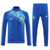 25/26 Marseille  Blue Retro Jacket Tracksuit#F20