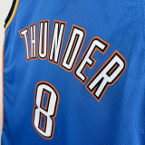 22/23 OKC Thunder WILLIAMS # 8 Blue Top Quality Hot Pressing NBA Jersey