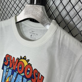 2025 T256  Summer Breeze  White  Pure Cotton  T-shirt