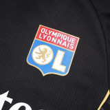 25/26 Lyon Black Player Version Training shirts &Black pants
