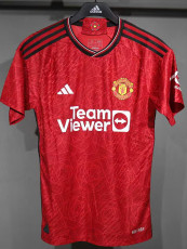 23/24 Man Utd Home  Player Version Soccer Jersey