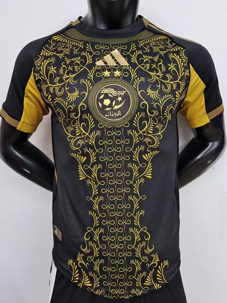 25/26 Algeria Black  Player Version Soccer Jerse#A37