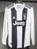 2018/2019 JUV Home Player Version Long Sleeve Retro Soccer Jersey(球员长袖)
