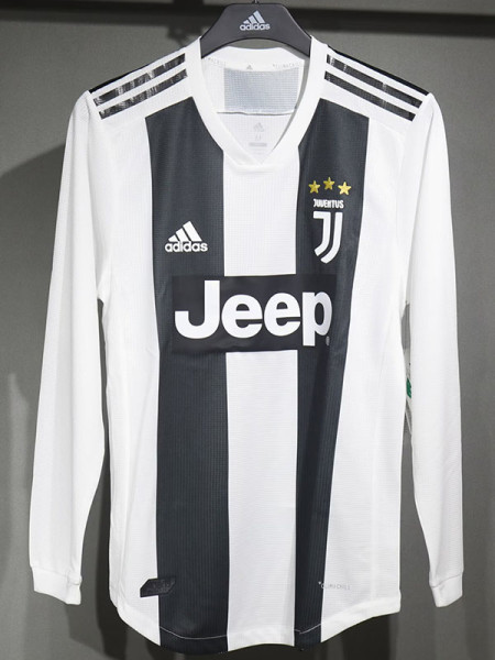 2018/2019 JUV Home Player Version Long Sleeve Retro Soccer Jersey(球员长袖)