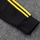 25/26 RMA Black Retro Jacket Tracksuit#A2529(黄袖边）