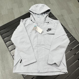 25/26 NK Grey Thin  Assault  Hooded Windbreaker #H001