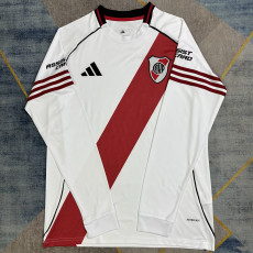 25/26 River Plate Home Long Sleeve  Fans Soccer Jersey
