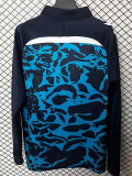 25/26 Málaga CF Blue &Royal Blue Half Pull Tracksuit (半拉链)