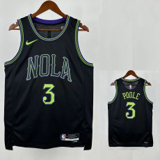 25/26 Pelicans NOLA # 3 Black City Edition Top Quality Hot Pressing NBA Jersey