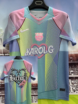 25 /26 BAR Fluorescent Green Special Edition Fans Soccer Jersey前后广告