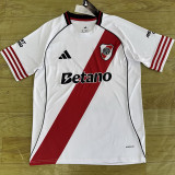 25/26 River Plate Home  Fans Soccer Jersey(广告版)