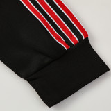 25/26  Man Utd Black & Red Jacket Tracksuit#05