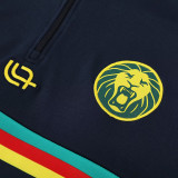25/26 Cameroon Dark Blue Half Pull Tracksuit  (半拉链)