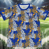 25/26  Salvador Flower  Pattern Blue Training Shirts