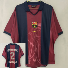 25/26  BAR Home Co branded Edition Retro  Soccer Jersey(背后广告、#2）