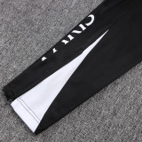 25-26 PSG Jordan Black Inkjet Half Pull Tracksuit #B2573 (半拉链)