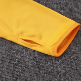 25/26 Boca Yellow Half Pull Tracksuit #B25109 (半拉链)
