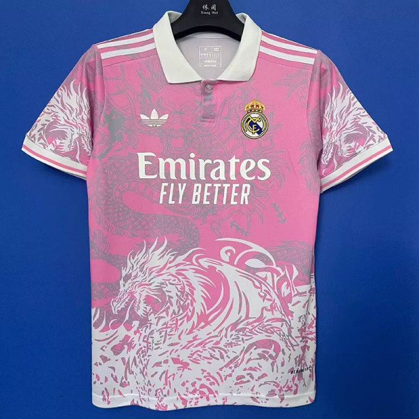 25/26 RMA Pink  Dragon pattern Edition  Polo Shirts