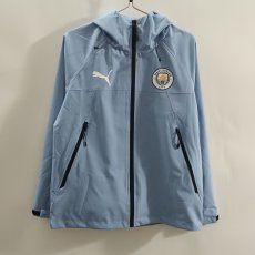 25/26 Man City Sky Blue Hooded Windbreaker
