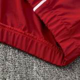 25/26 Bayern Red Hooded Windbreaker Tracksuit
