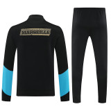 25/26 Marseille Black & SKY Blue Jacket Tracksuit