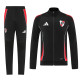 25/26 River Plate Black Jacket Tracksuit#01