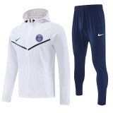 25-26 PSG White Hooded Windbreaker Tracksuit