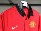 2013/2014 Man Utd Home  Player Version Retro Soccer Jersey球员