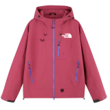 25/26 New THE NORTH FACE Dark Pink Hooded Waterproof Windbreaker#防水