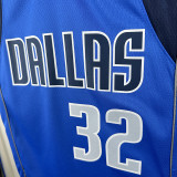 Dallas Mavericks FL AGG  #32  Blue  Top Quality Hot Pressing NBA Jersey