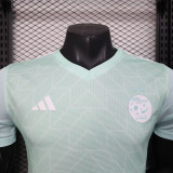 25-26 Algeria Stripe Light Green  Player Version Soccer Jersey