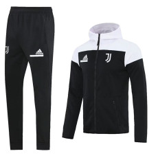 25/26 JUV Black hoodedJacket Tracksuit