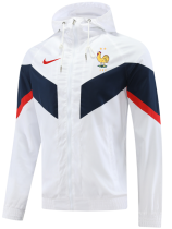 25/26 France White Hooded windbreaker