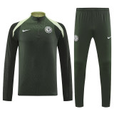 25/26 CHE Army Green Half Pull Tracksuit  (半拉链\军绿)