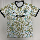 25/26 Sporting Lisbon Ｗhite Ｆlowers Training Shirts