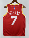 ROCKETS DUR ANT #7 Retro Red Top Quality Hot Pressing NBA Jersey