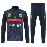 25/26 Cameroon Dark Blue Half Pull Tracksuit  (半拉链)