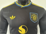 25/26 Man Utd Third  Player Version  Long Sleeve Soccer Jersey