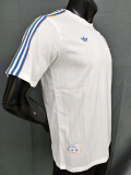 25/26 RMA Retro Editio White Player Version Soccer Jersey(肩蓝边)