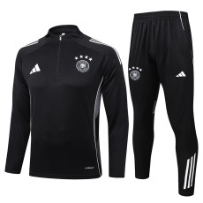25/26 Germany Black Half Pull Tracksuit #B2586 (四星\半拉链)