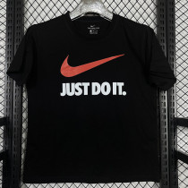 2025NK JUSTDOIT Black Pure Cotton T-shirt# T 240