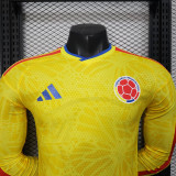 26-27 Colombia Home Long Sleeve Player Version Soccer Jersey
