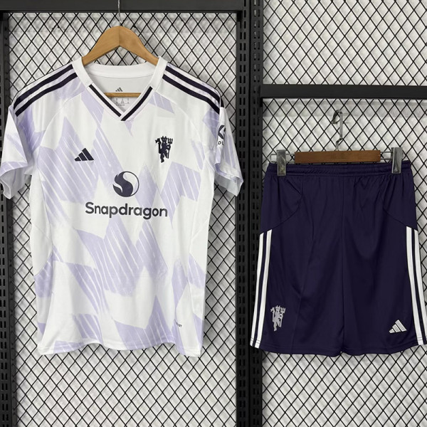 25/26 Man Utd Away Kids Soccer Jersey
