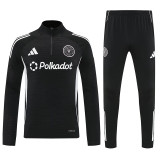 25/26 Inter Miami Black Half Pull Tracksuit (半拉链)