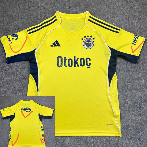25/26 Fenerbahce Away Fans Soccer Jersey