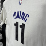 2025 T252  Nets IRVING # 11 NK White  Pure Cotton T-shirt