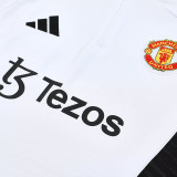 25/26 Man Utd Red  Half Pull Tracksuit胸前广告  (半拉链)