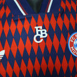 25/26 Bayern Ｇrid Blue& Red Edition Player Version Soccer Jersey