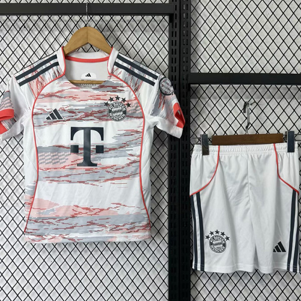 25/26  Bayern Away  Kids Soccer Jersey