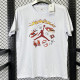 2025 T267 Jordan Fire New Edition  Pure Cotton  White T-shirt
